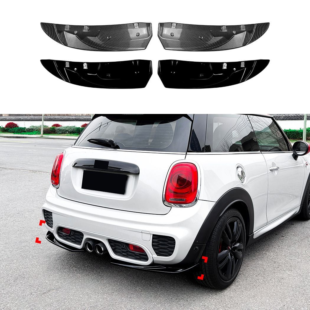 【送料無料】ミニ クーパー F55 F56 F57 JCW Mini Cooper F55 F56 F57 JCW 前期 専用 リアディフューザー ロアスポイラー リップ ピアノブラック/カーボン調 2色選択可 エアロ効果 スポーティ ドレスアップ 簡単装着