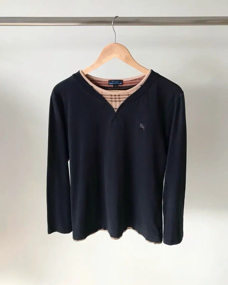 BURBERRY バーバリー ノヴァチェック チェック レイヤード ロングスリーブ 長袖Tシャツ