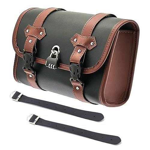 PIENSE バイク バッグ サイドバッグ ツーリング バック ツール 工具 小物入れ かばん (ブラウン/ロックピン付き)″mn 677b9586