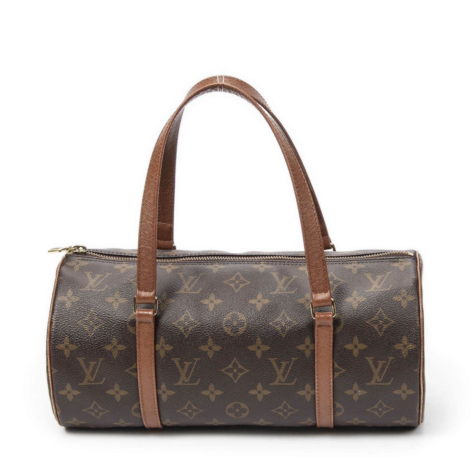 [中古] LOUIS VUITTON ルイヴィトンパピヨン茶色モノグラムキャンバスAB