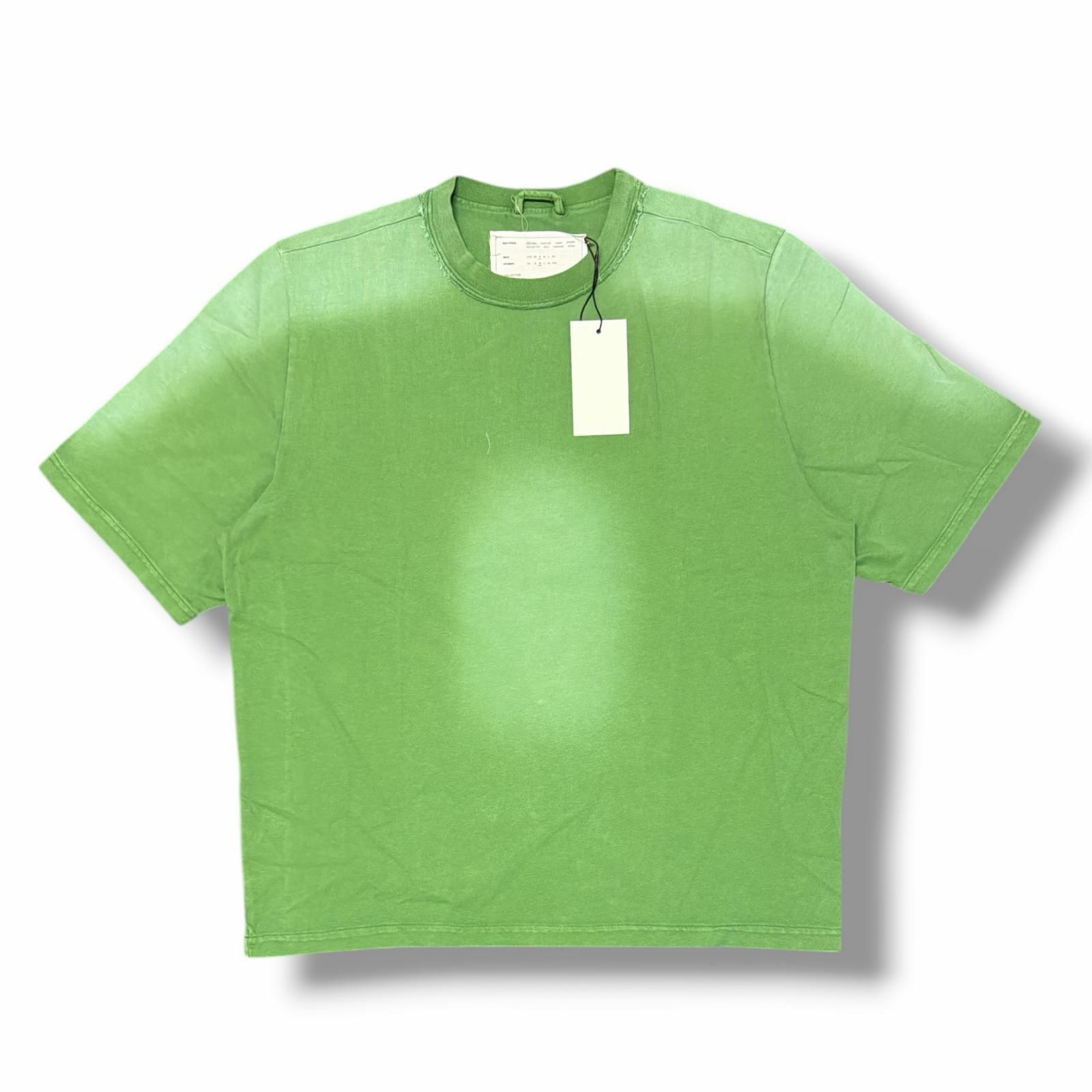 参考上代44000円 未使用 CAMIEL FORTGENS BIG TSHIRT ビッグTシャツ カミエルフォートヘンス グリーン S （4557M）