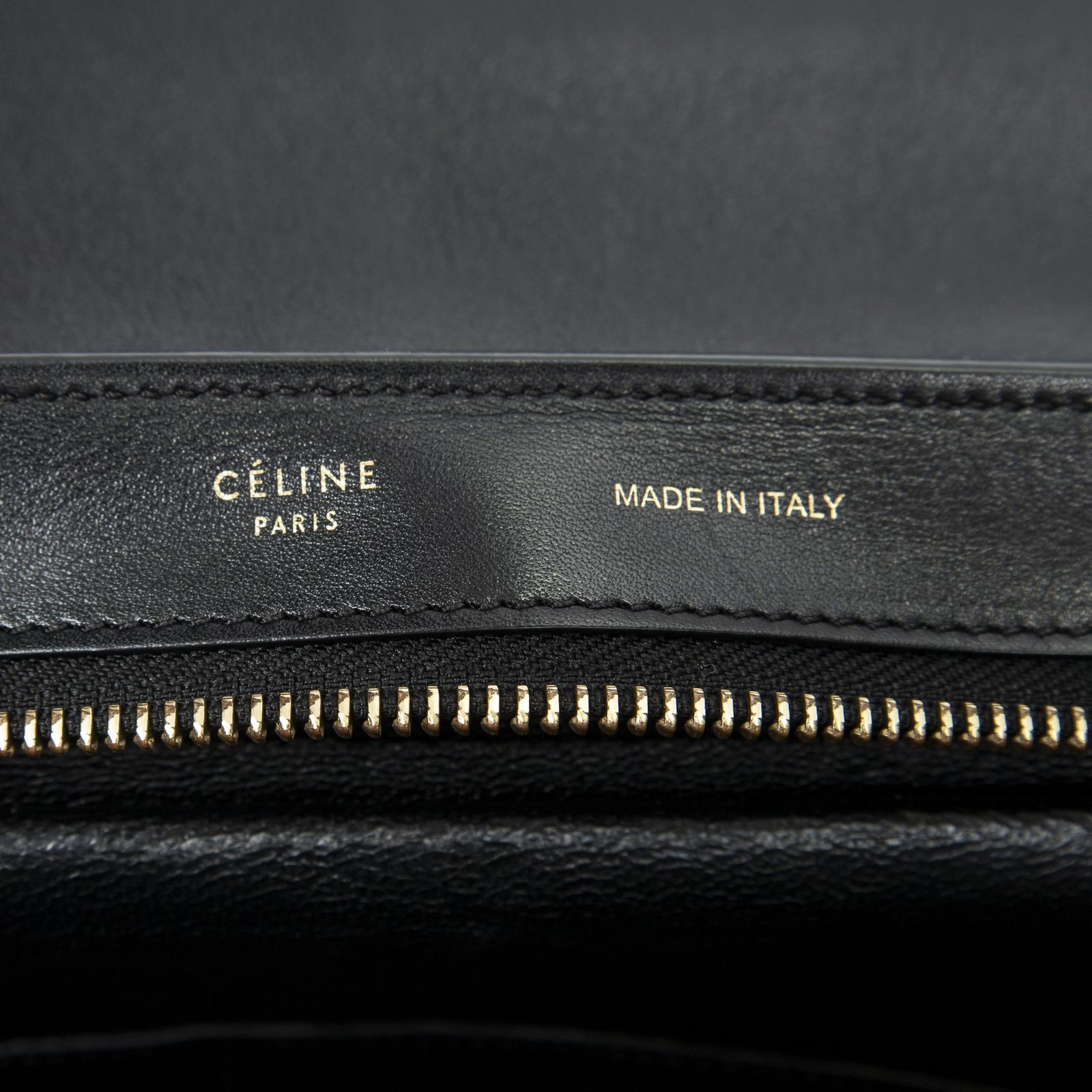 中古] CELINE セリーヌスモール三色トラぺズ赤、黒、トープグレイン 