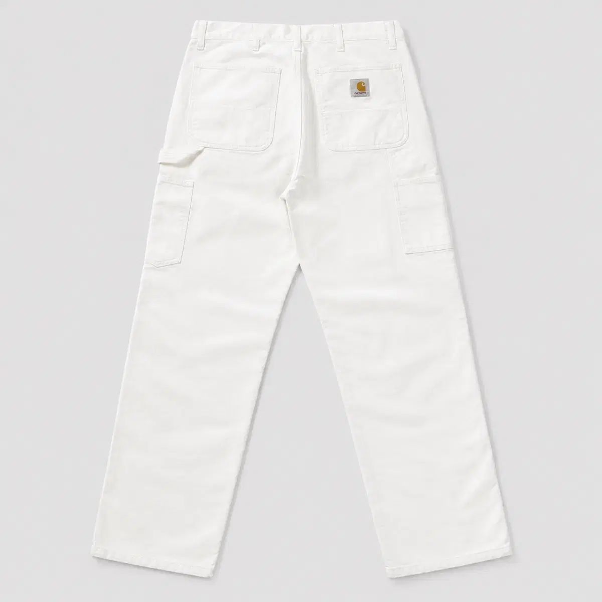 31) Carhartt WIP 白クリーム ダブルニー カーペンター パンツ
