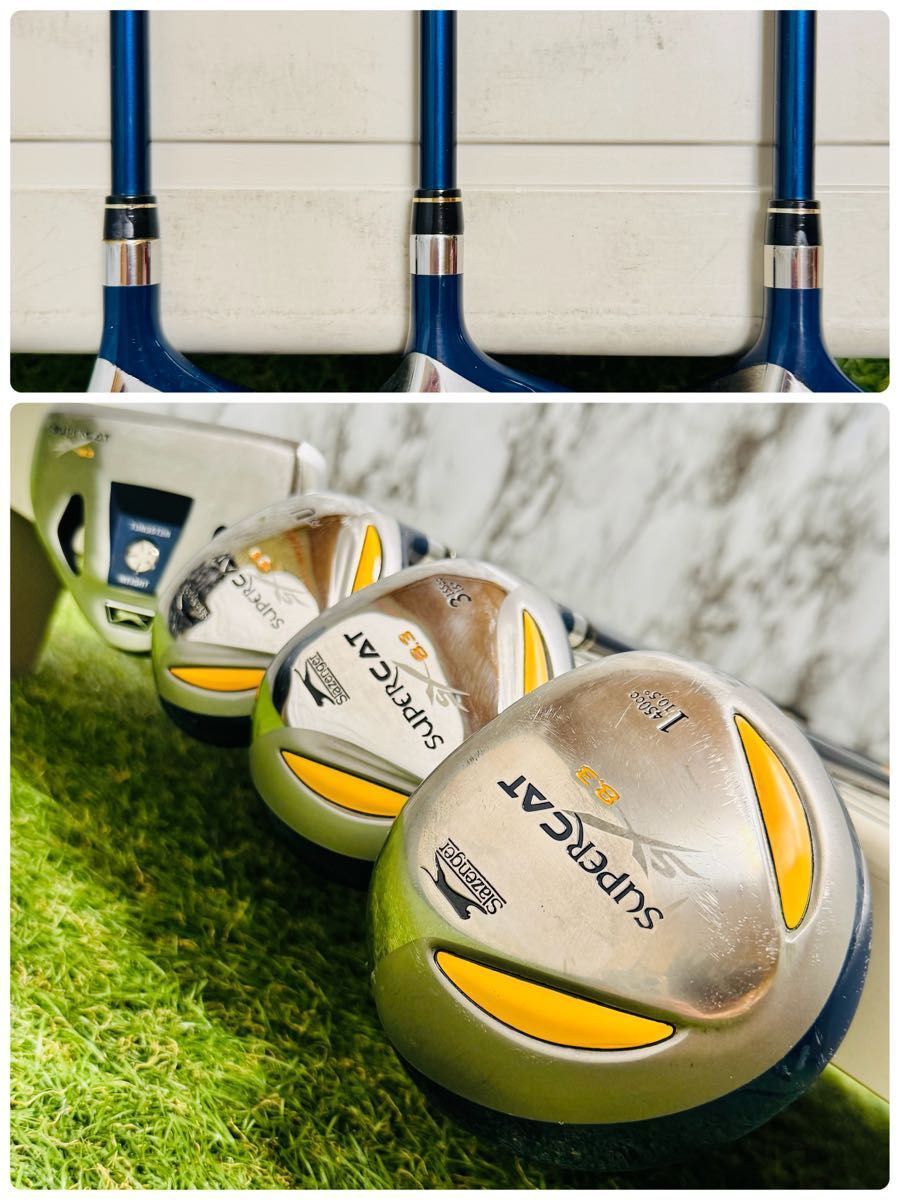 【レフティ】Slazenger SUPER CAT メンズゴルフセット 中古】初心者推奨 スラセンジャー スーパーカット メンズゴルフセット