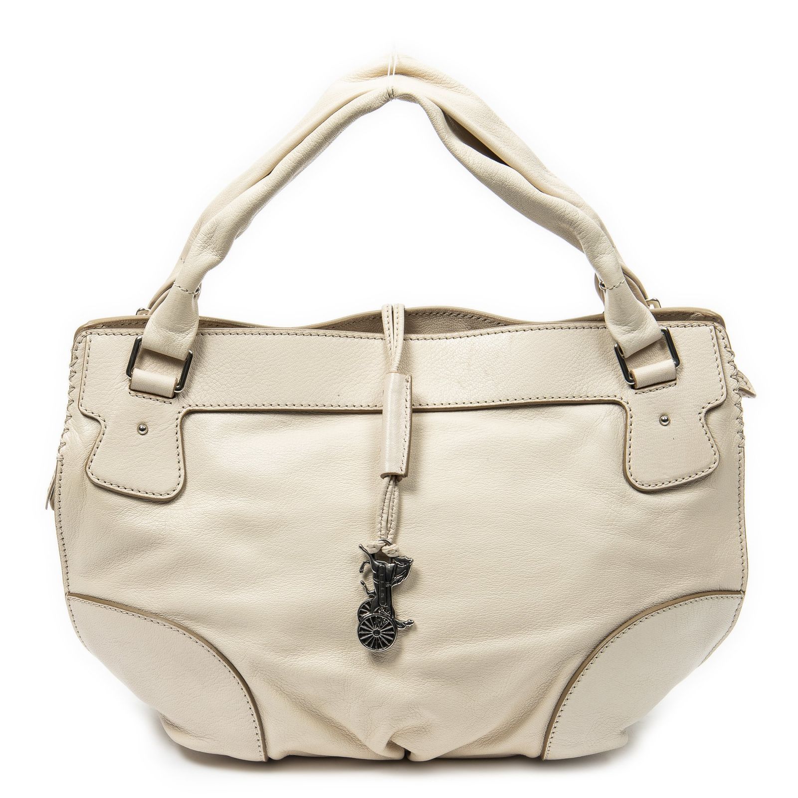[中古] CELINE セリーヌビタースウィートベージュカーフスキンレザーA