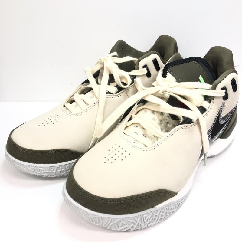 【中古】FaZe Clan×Nike LeBron NXXT Gen AMPD Light Cream/Medium Olive/Metallic Silver/Black 27.5cm HF0716-200[66]