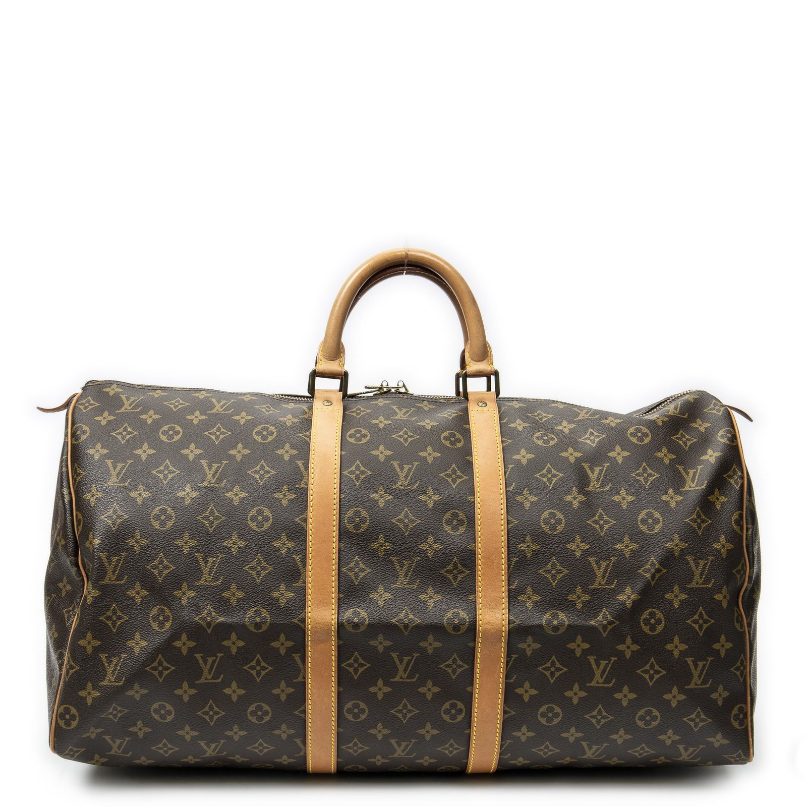 [中古] LOUIS VUITTON ルイヴィトンキーポル茶色モノグラムキャンバスA