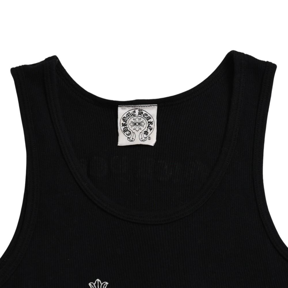 CHROME HEARTS クロムハーツ リブタンクトップ CHクロス スクロール
