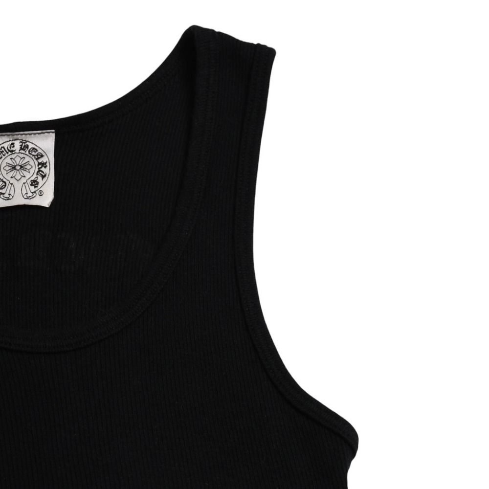 CHROME HEARTS クロムハーツ リブタンクトップ CHクロス スクロール