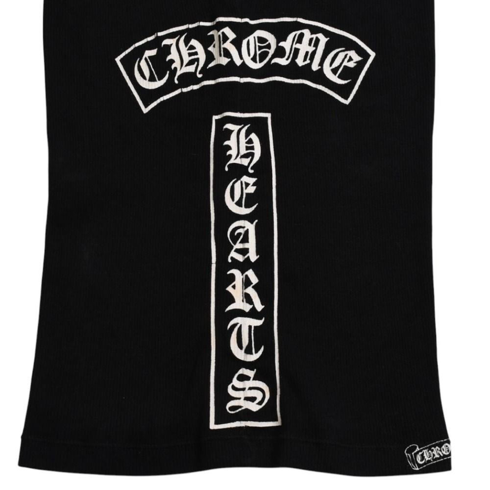 CHROME HEARTS クロムハーツ リブタンクトップ CHクロス スクロール