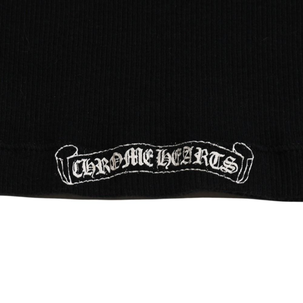 CHROME HEARTS クロムハーツ リブタンクトップ CHクロス スクロール