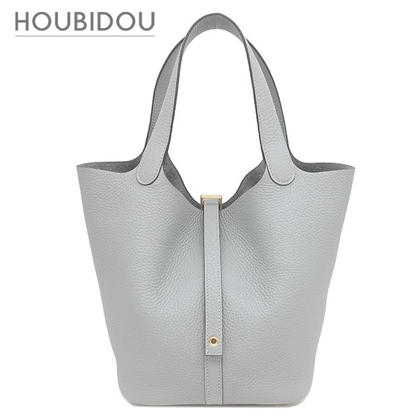 エルメス HERMES ハンドバッグ ピコタンロック MM 22 トリヨンクレマンス グリパンタン ゴールド金具 グレー 2025年製 K 【箱】【中古】