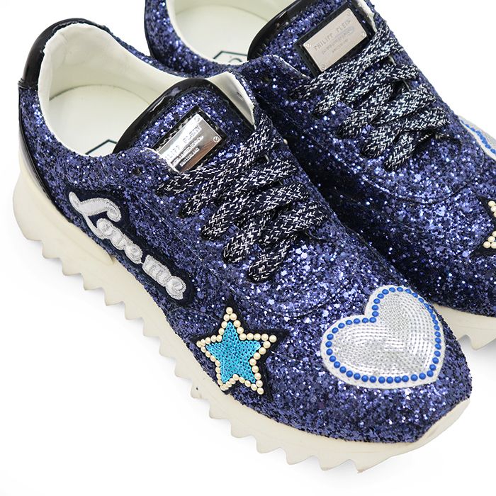 SALE【美品】PHILIPP PLEIN フィリッププレイン RUNNER “CRYSTAL 