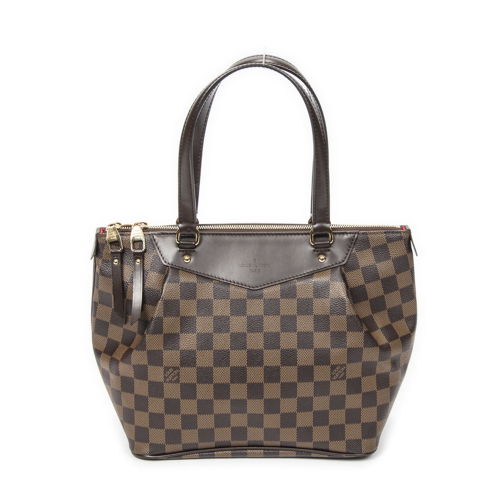 [中古] LOUIS VUITTON ルイヴィトンウェストミンスター茶色ダミエ エベヌA