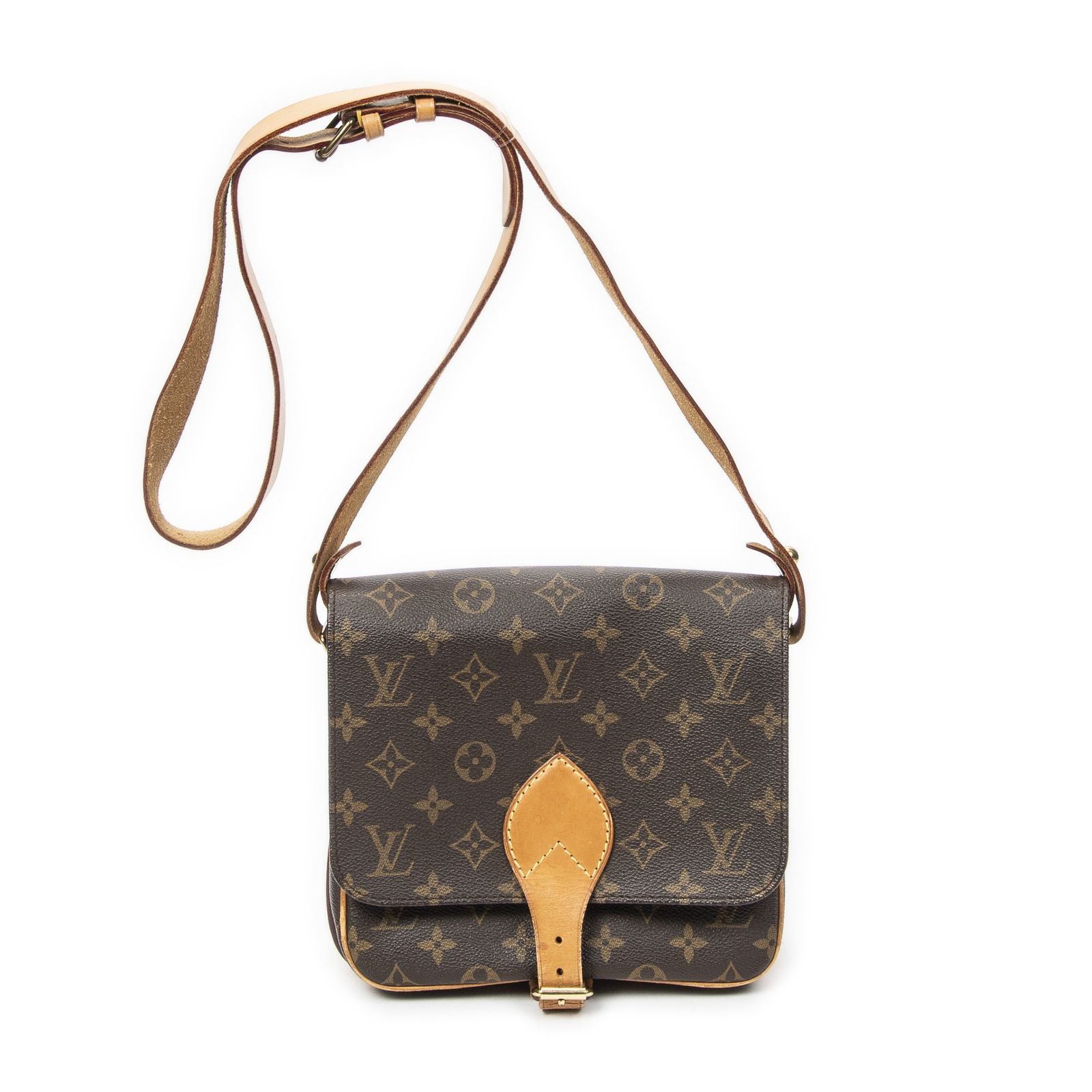 [中古] LOUIS VUITTON ルイヴィトンカルトシエール茶色モノグラムキャンバスAB