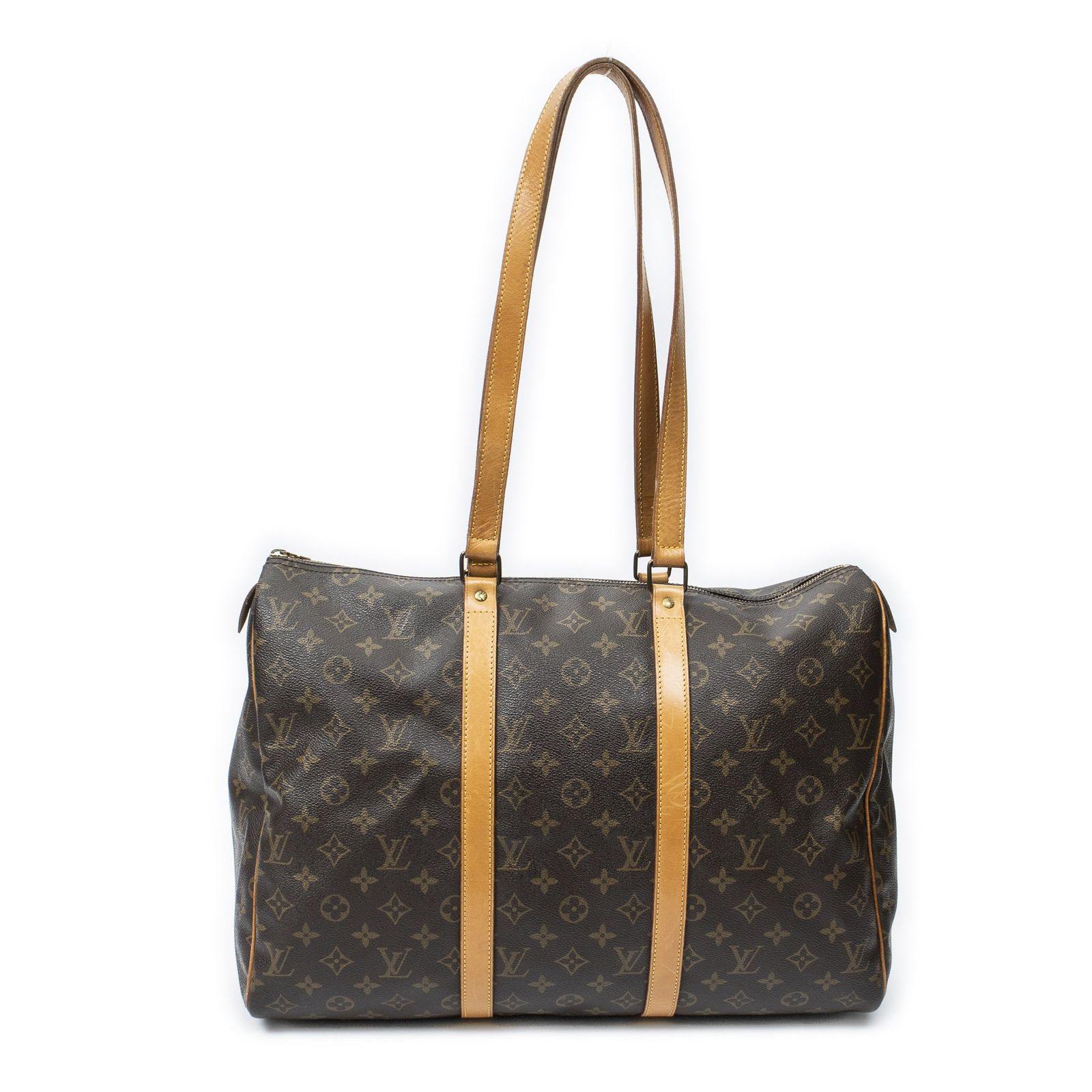 [中古] LOUIS VUITTON ルイヴィトンフラネリー茶色モノグラムキャンバスAB