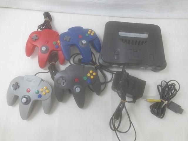 ゲーム NINTENDO 64 本体 動作品 NUS-001 メモリー拡張パック コントローラー 周辺機器付き 中古品