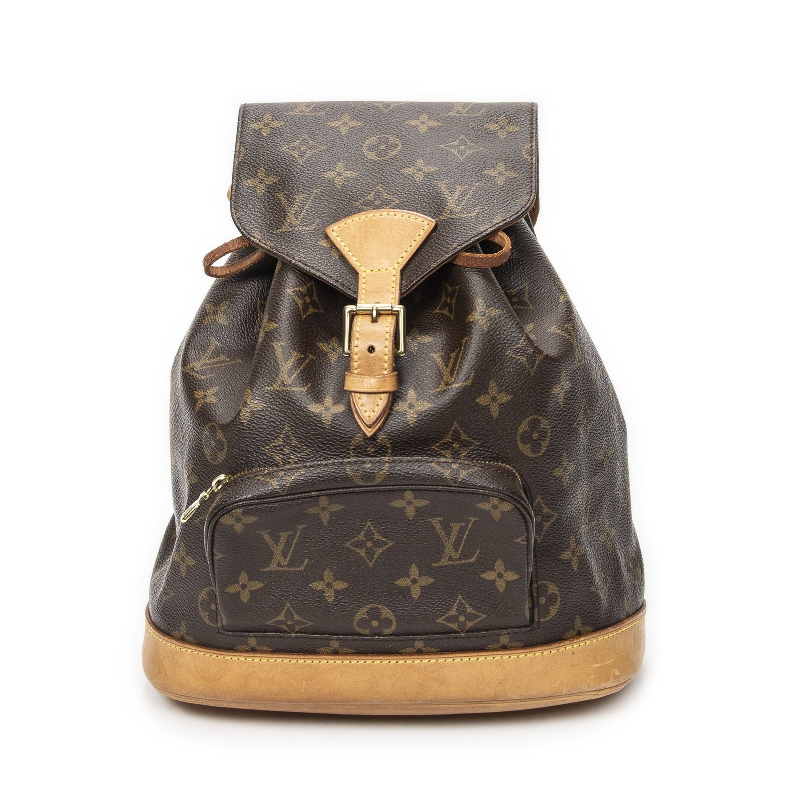 [中古] LOUIS VUITTON ルイヴィトンモンスリー茶色モノグラムキャンバスAB