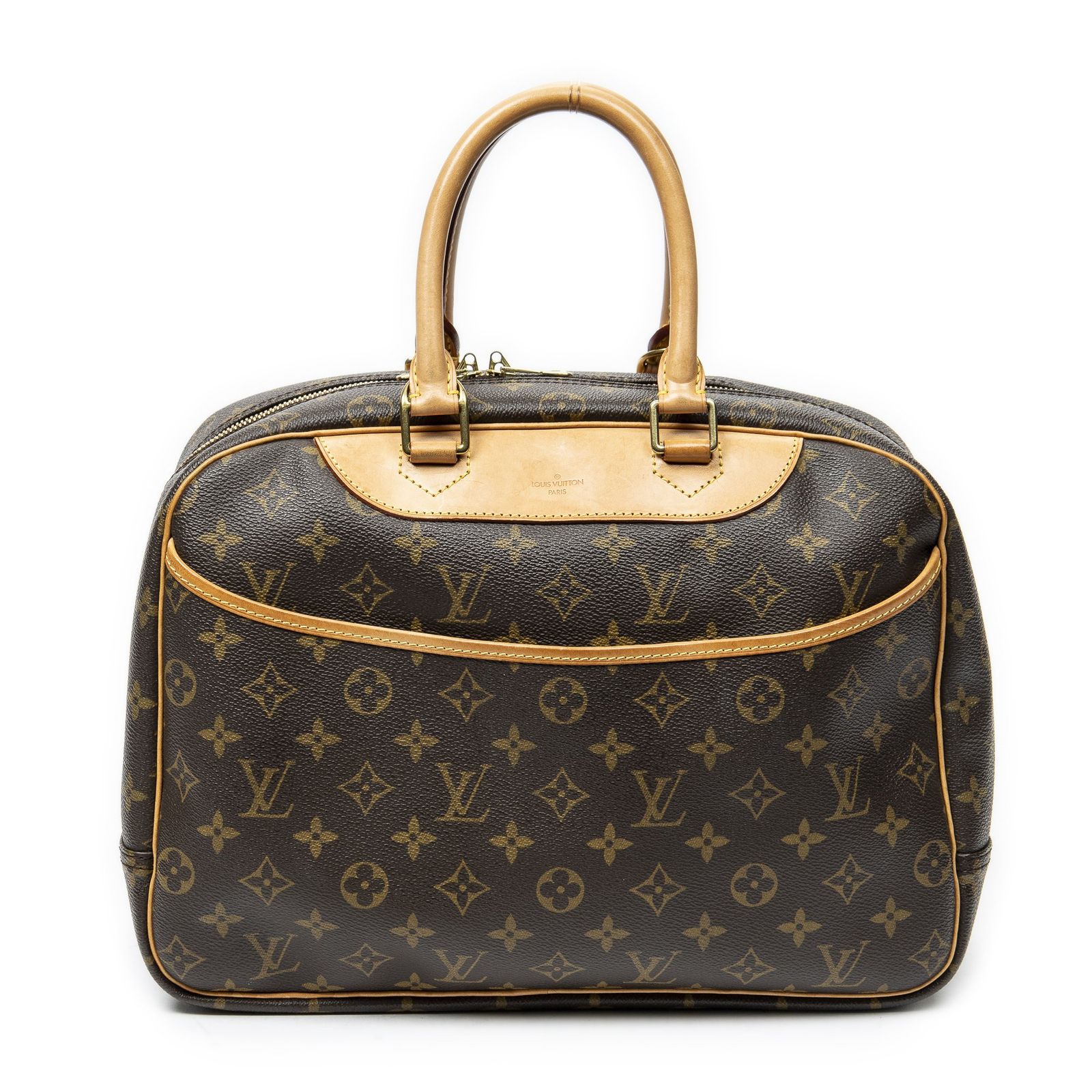 [中古] LOUIS VUITTON ルイヴィトンドーヴィル茶色モノグラムキャンバスA