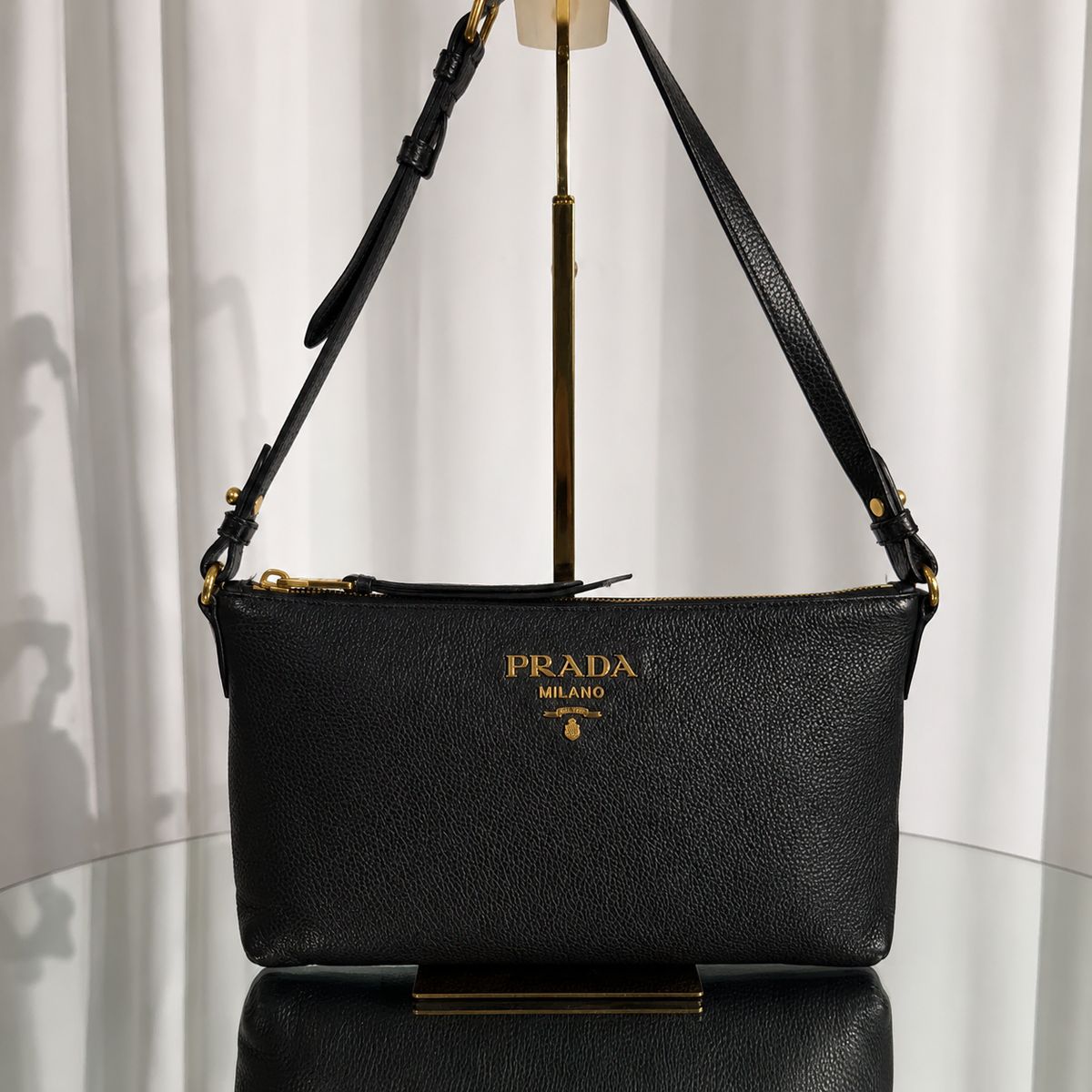 PRADA プラダ VITELLO DAINO ショルダーバッグ クロスバッグ