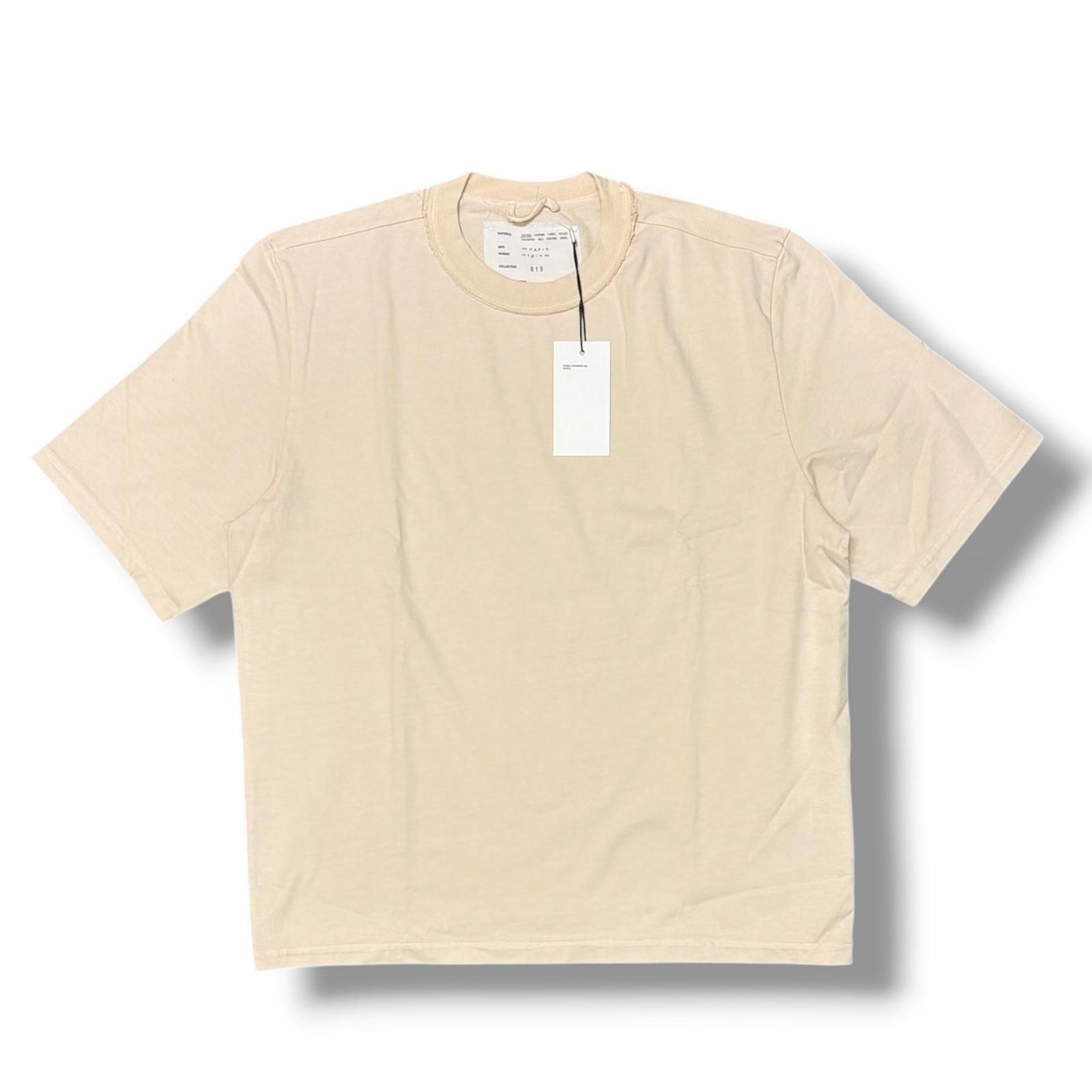 参考上代44000円 未使用 CAMIEL FORTGENS BIG TSHIRT ビッグTシャツ カミエルフォートヘンス ベージュ S （4558M）