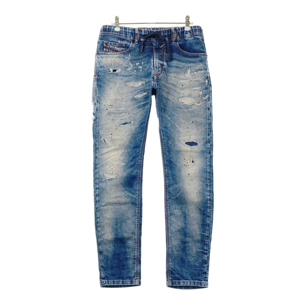 DIESEL ディーゼル ×RON HERMAN WAYKEE-NE ジョグデニムパンツ ダメージ加工 ネイビー系 26 [240101640723] メンズ