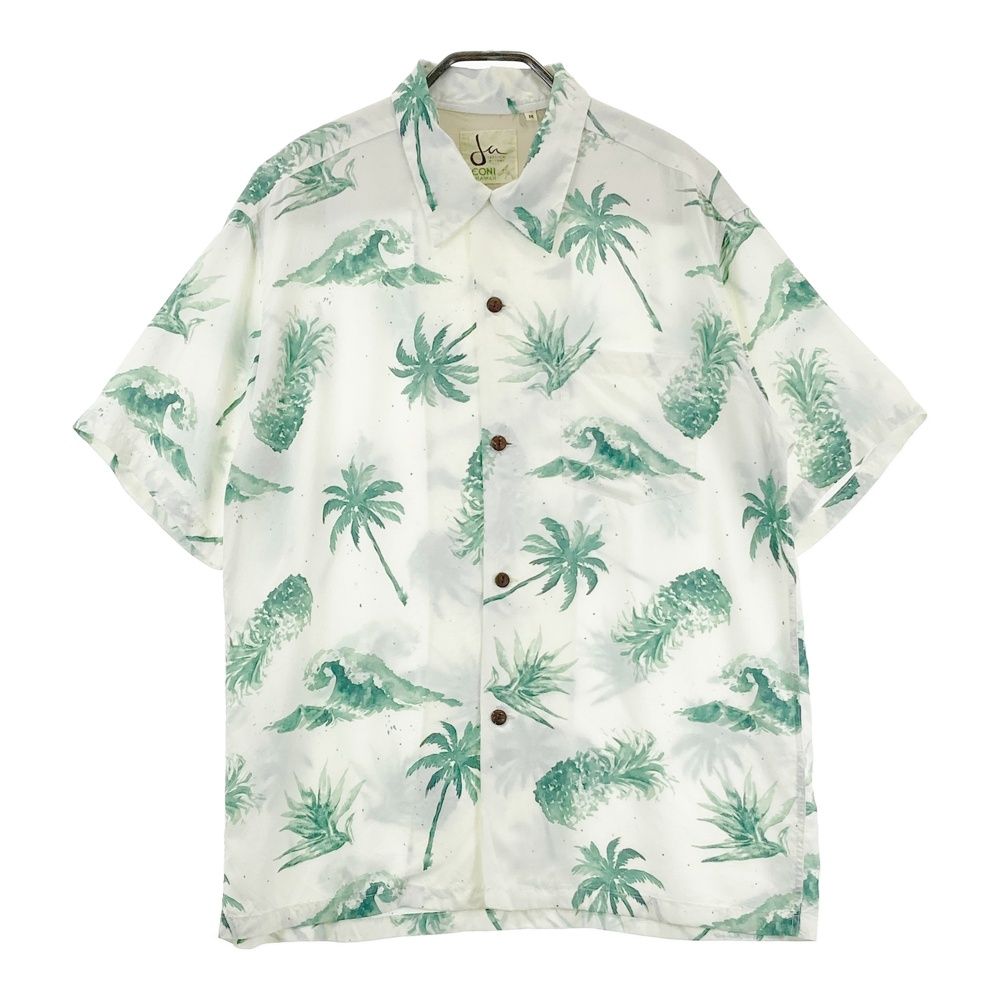 東洋 トウヨウ SS38931 半袖シャツ JESSICA MIYUKI TROPICAL VIEW ホワイト系 M [240101641057] メンズ