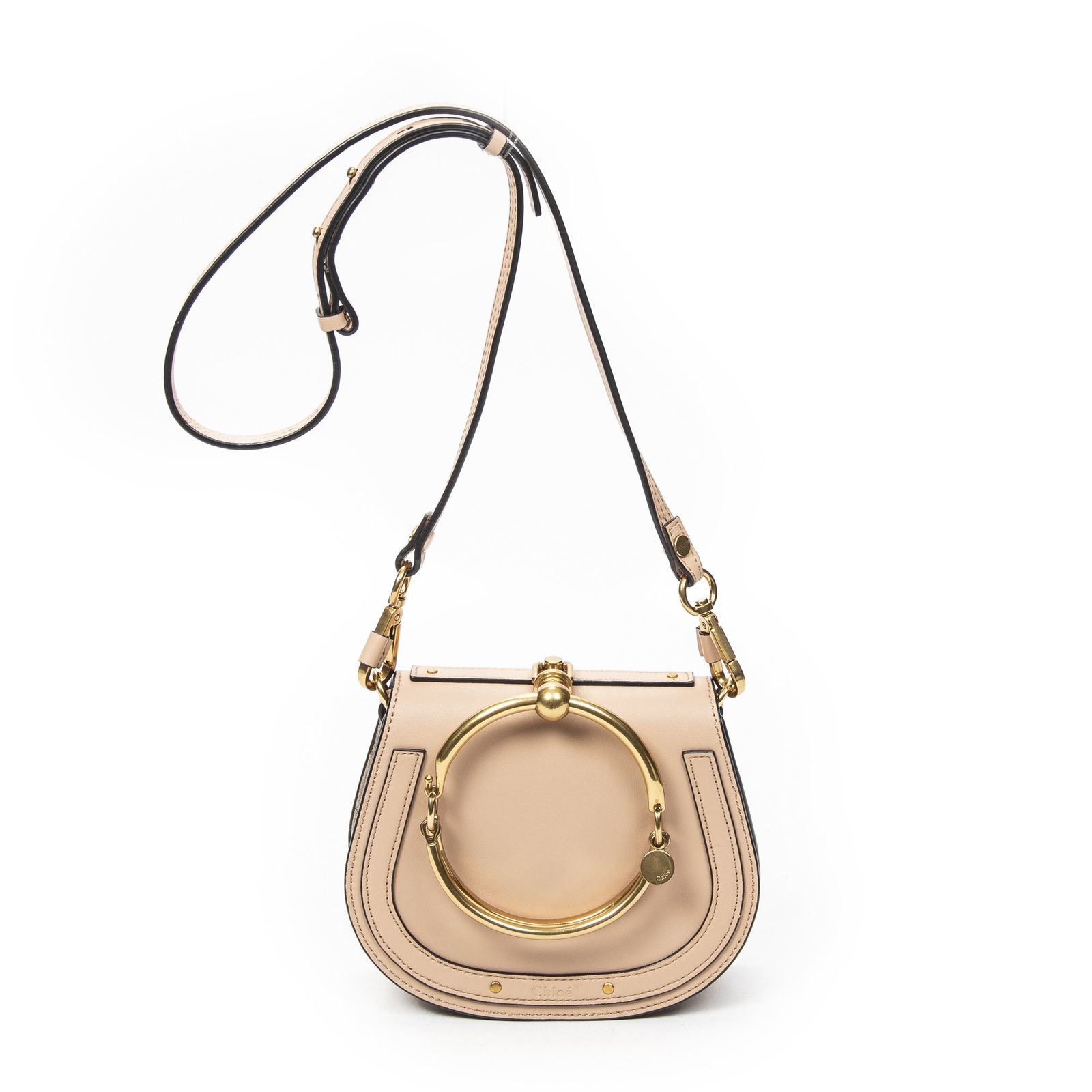 [中古] CHLOE クロエスモール ナイル ブレスレット バッグピンクカーフスキンレザーA