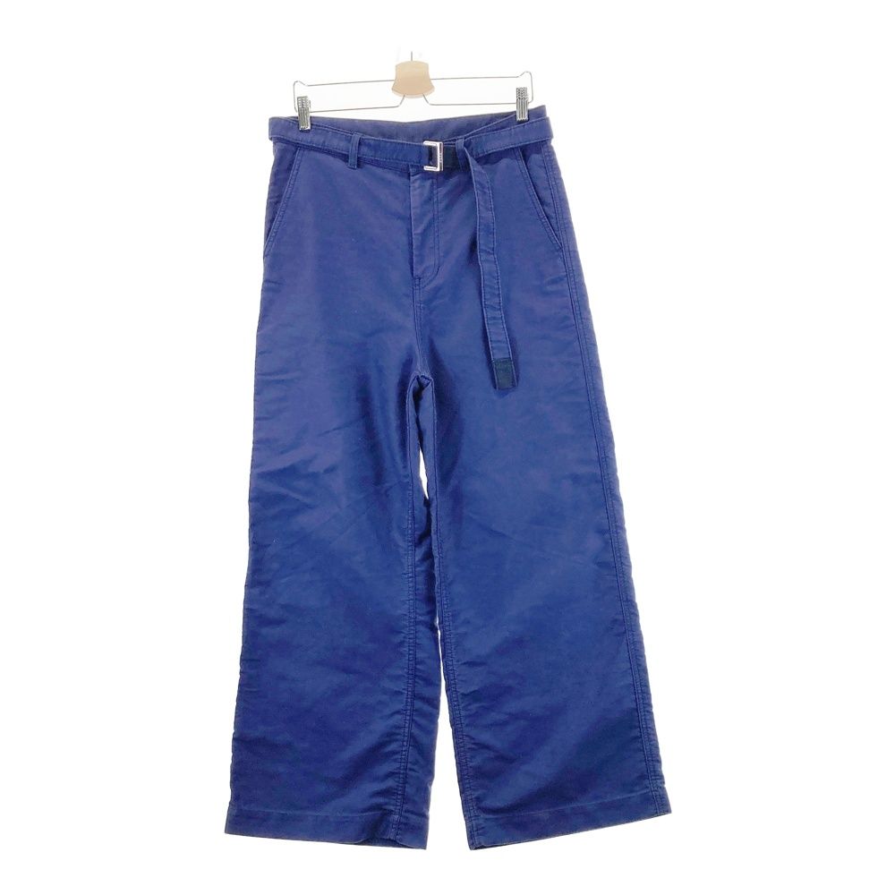 sacai サカイ 24SS 24-03310M モールスキンパンツ Moleskin Pants ブルー系 2 [240101665825] メンズ