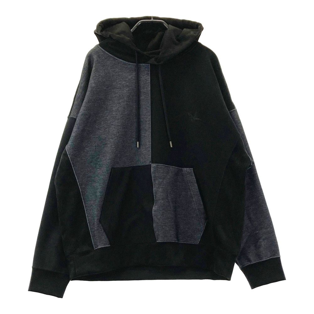 1piu1uguale3 ウノ ピゥ ウノ ウグァーレ トレ MRB736 パーカー CRAZY PULLOVER PARKA ブラック系 5 [240101667583] メンズ