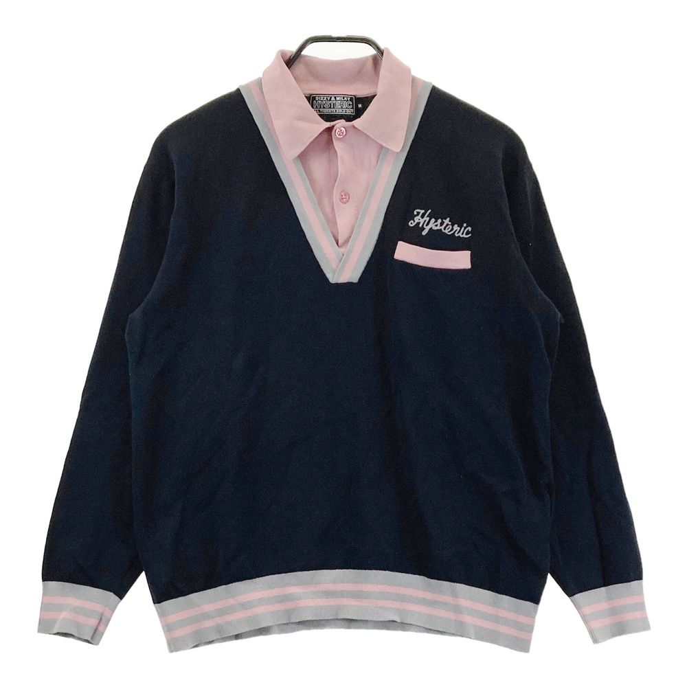 HYSTERIC GLAMOUR ヒステリックグラマー フェイクレイヤード セーター ブラック系 M [240101673120] メンズ 9,148円