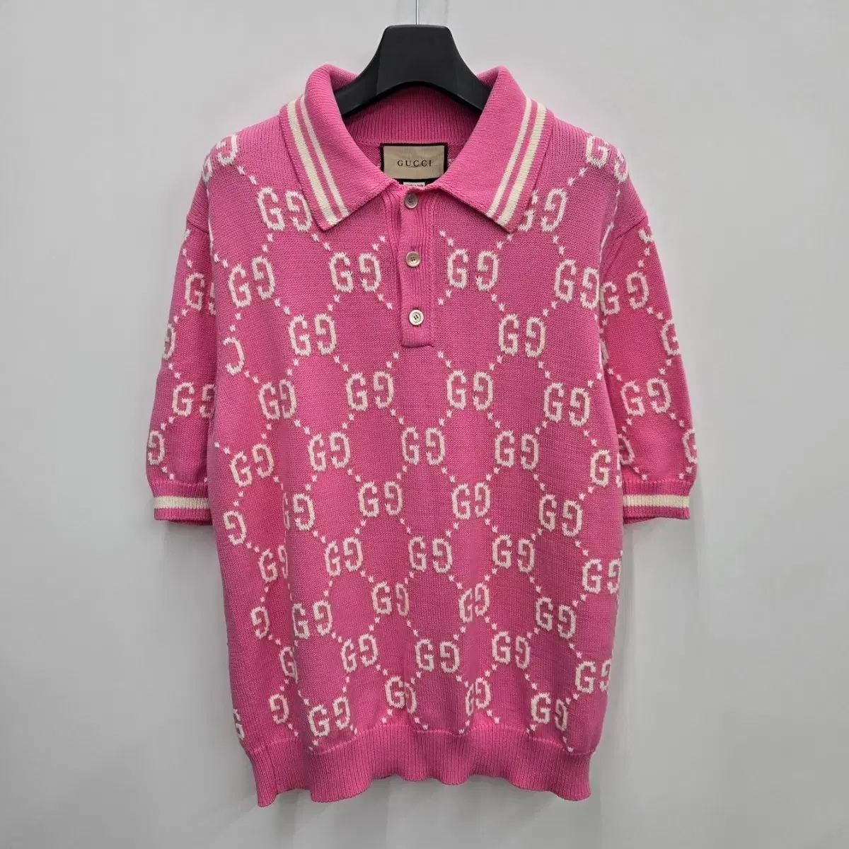 百貨店購入 グッチ GG インタルシア ニット KERA 半袖 XL