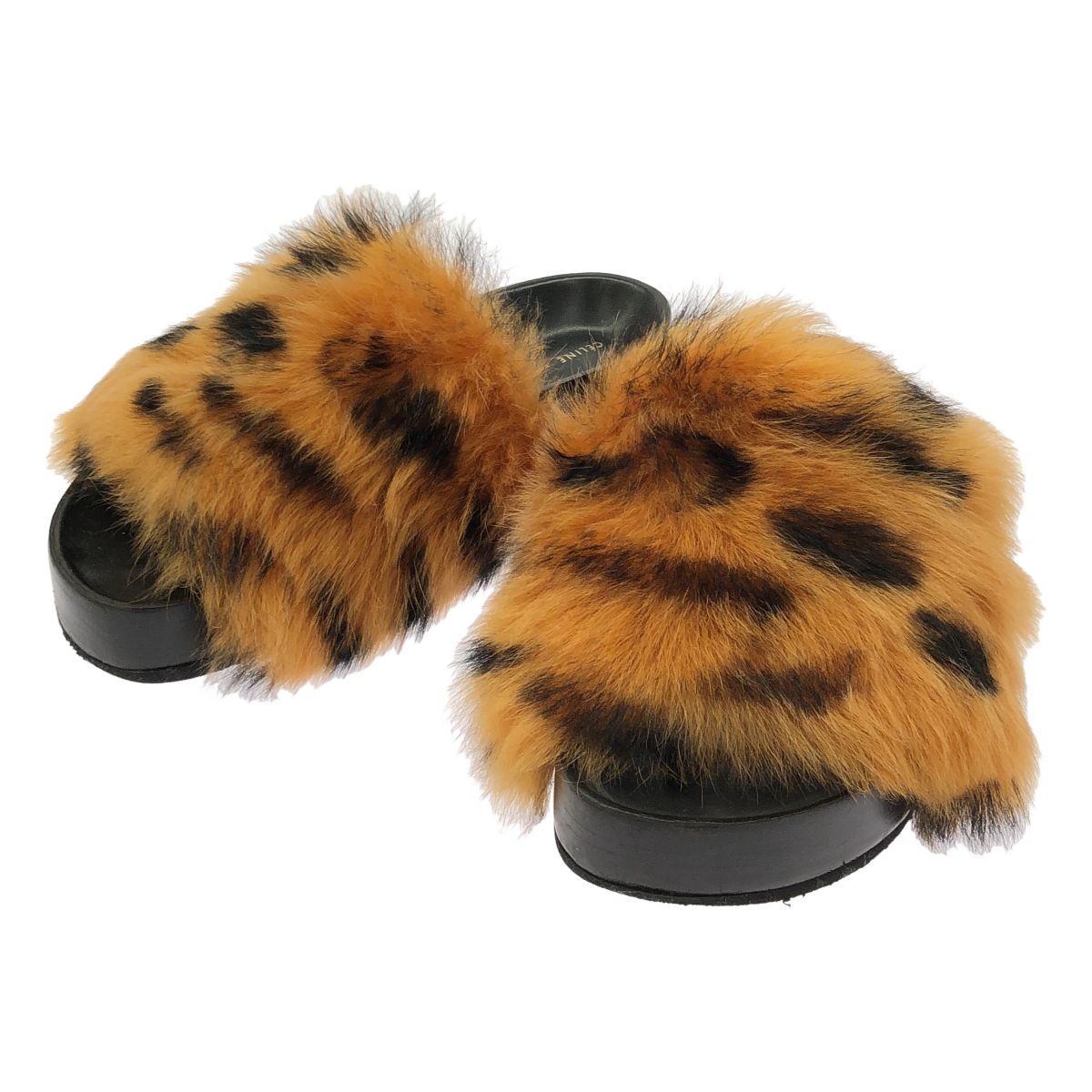 CELINE by Phoebe Philo セリーヌ フィービーファイロ Fur Sandals ファーサンダル ブラウン 36