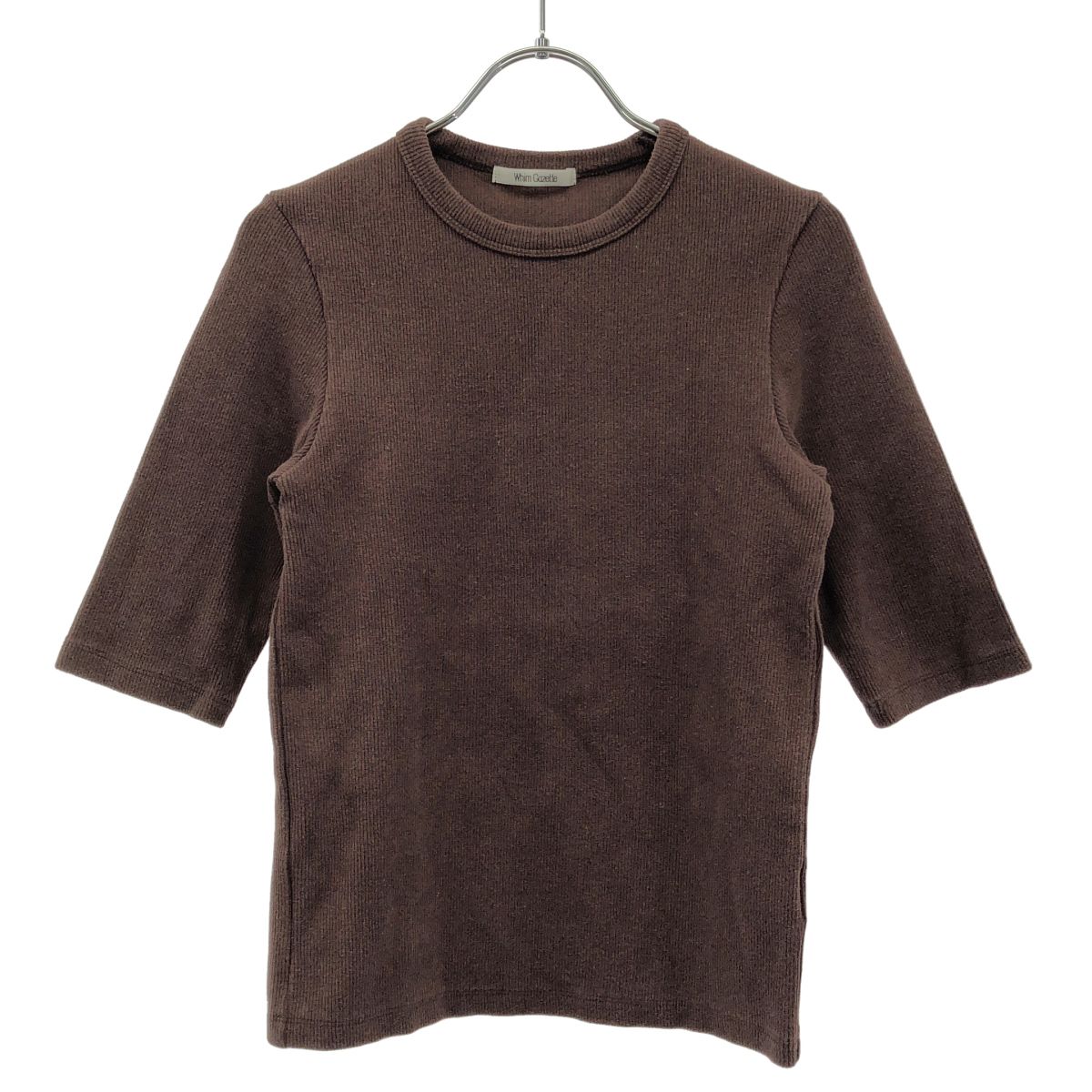 Whim Gazette ウィム ガゼット ヴィンテージテレコTシャツ EGZ1061406A0001 ブラウン F