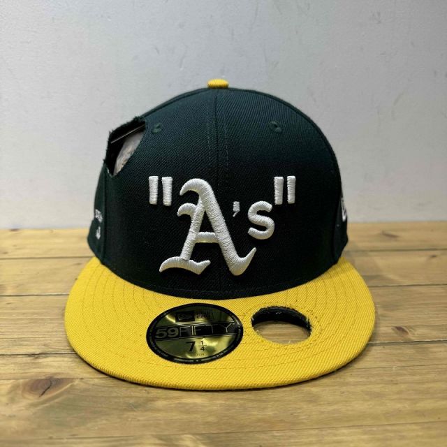OFF-WHITE x NEW ERA MLB ATHLETICS CAP (7-1/4 57.7cm) オフホワイト ニューエラ キャップ心斎橋店