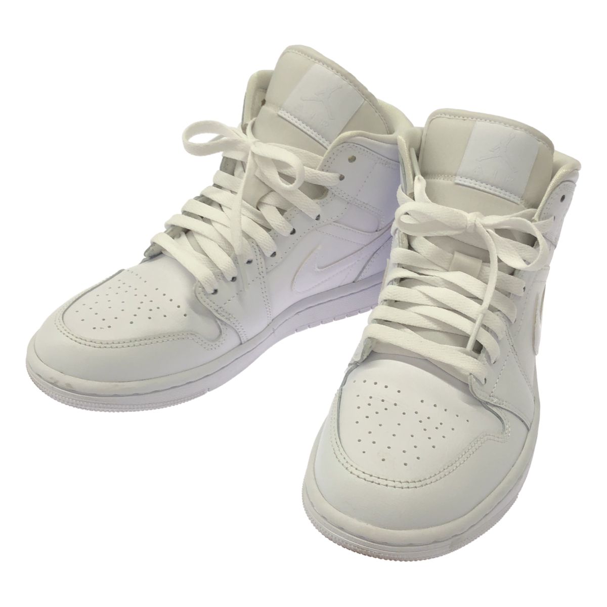 NIKE ナイキ Air Jordan 1 Mid Triple White スニーカー DV0991-111 ホワイト 24cm