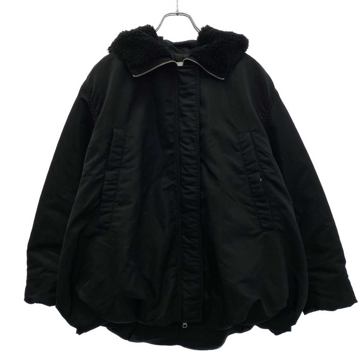 CLANE クラネ 23AW BALLOON DESIGN HOODED N3B ボンバージャケット 15104-0532 ブラック 1