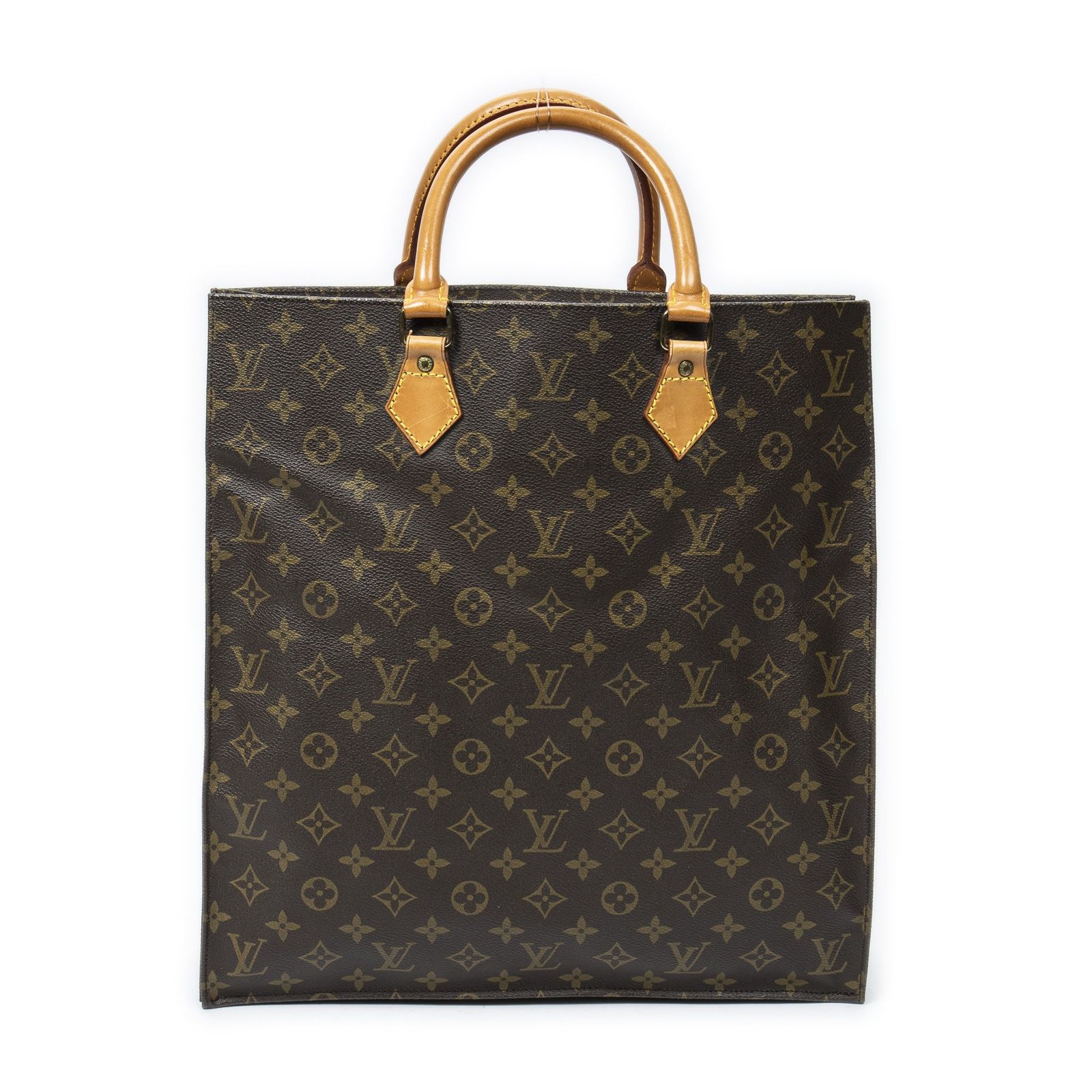 [中古] LOUIS VUITTON ルイヴィトンサックプラット茶色モノグラムキャンバスA