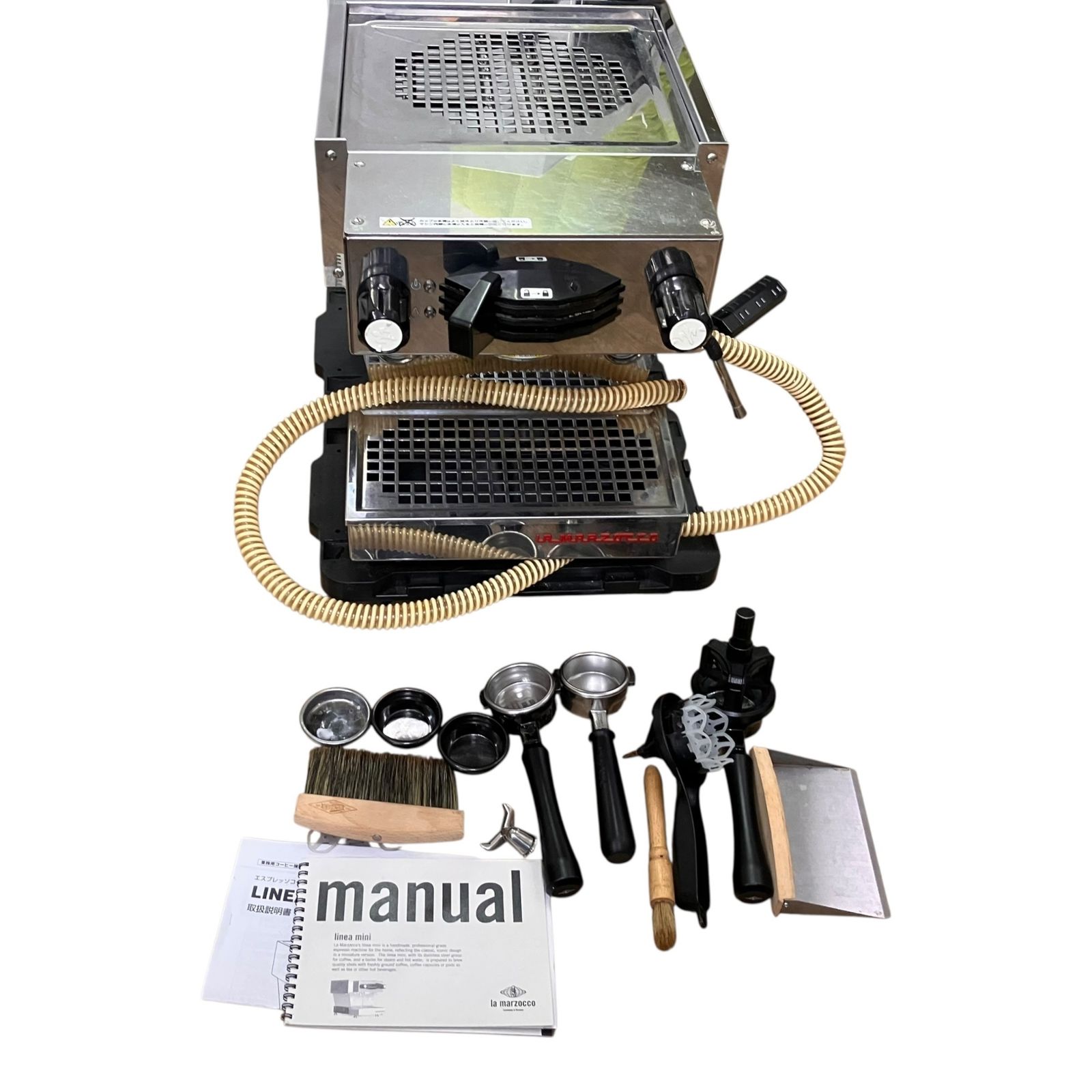 ■La Marzocco Linea Mini ラマルゾッコ リネアミニ エスプレッソマシン ステンレス 動作確認済 ポルタフィルター付属 業務用 コーヒーマシン