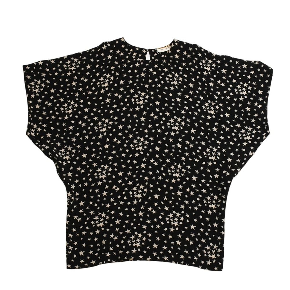 希少✨美品✨イヴサンローラン ワンピース　バブル期　ブラック　金ボタン　M 極美品 SAINT LAURENT PARIS サンローランパリ 星ワンピース スカート