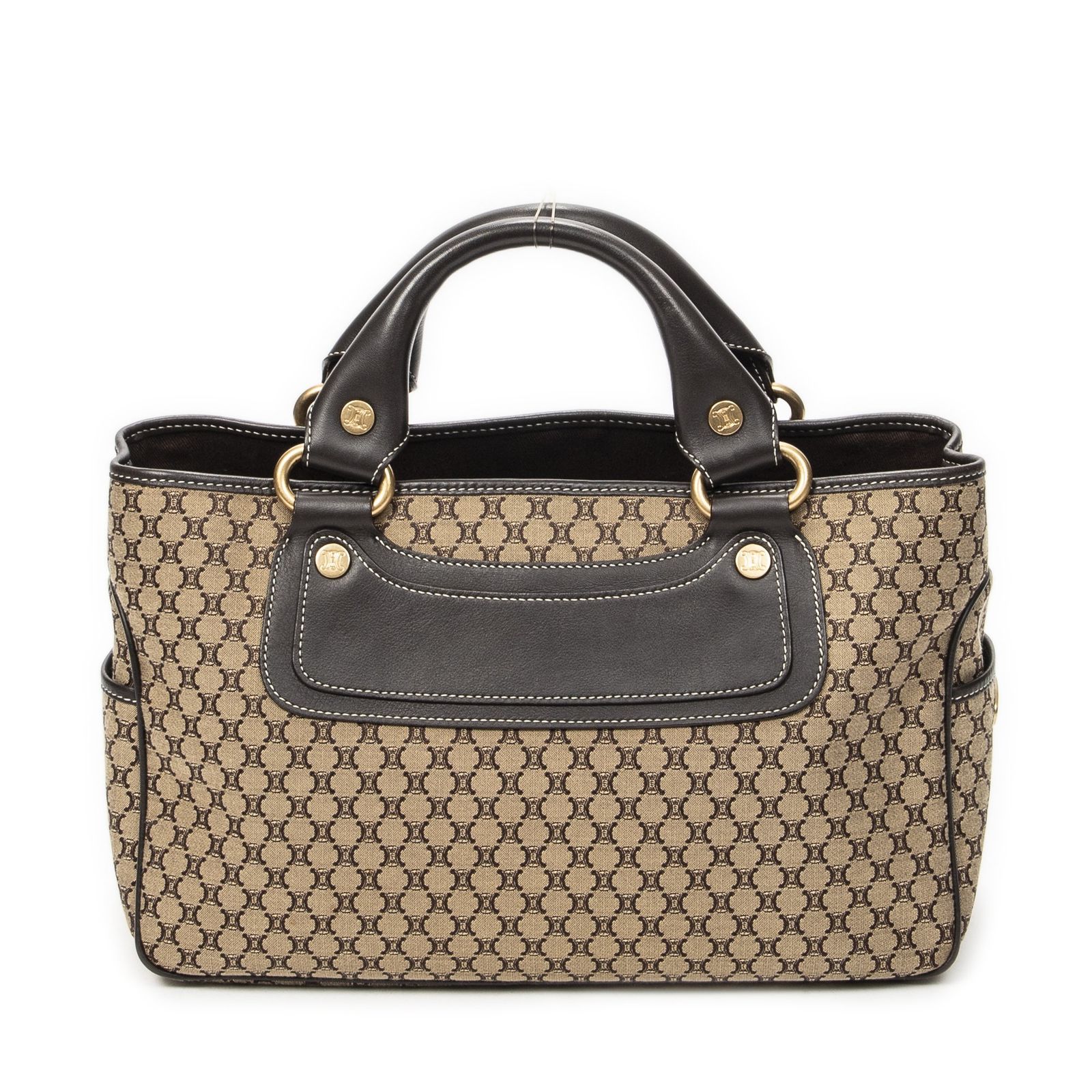 [中古] CELINE セリーヌブギー バッグブラウン/ベージュマカダムキャンバスA