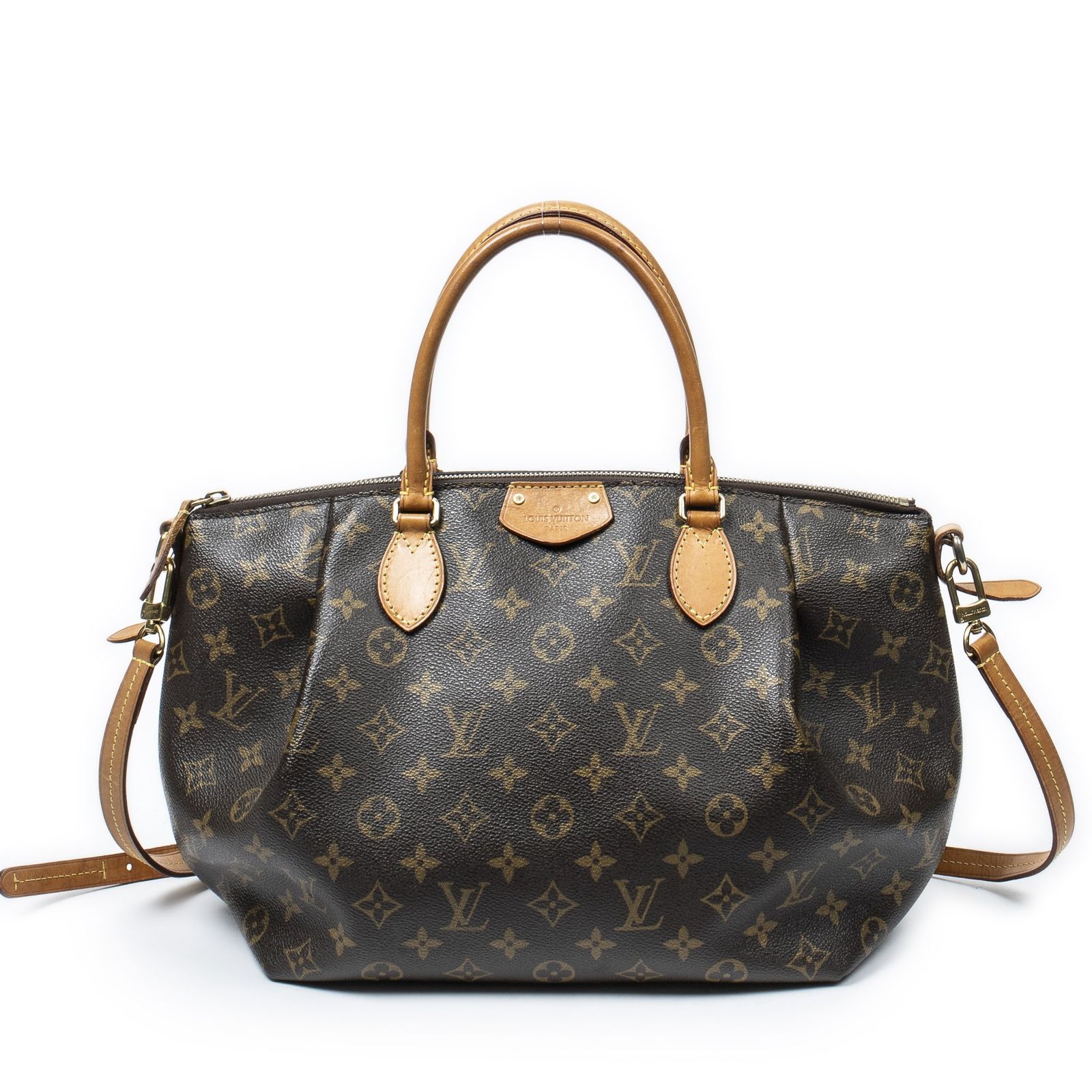 [中古] LOUIS VUITTON ルイヴィトンTurenne茶色モノグラムキャンバスAB