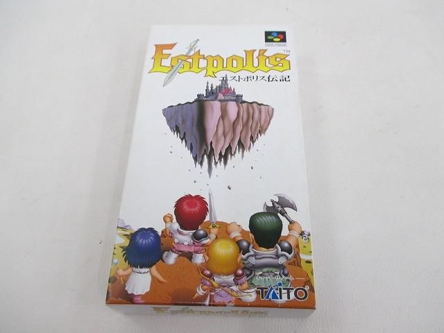中古品 ゲーム スーパーファミコン ソフト エストポリス伝記 箱付き