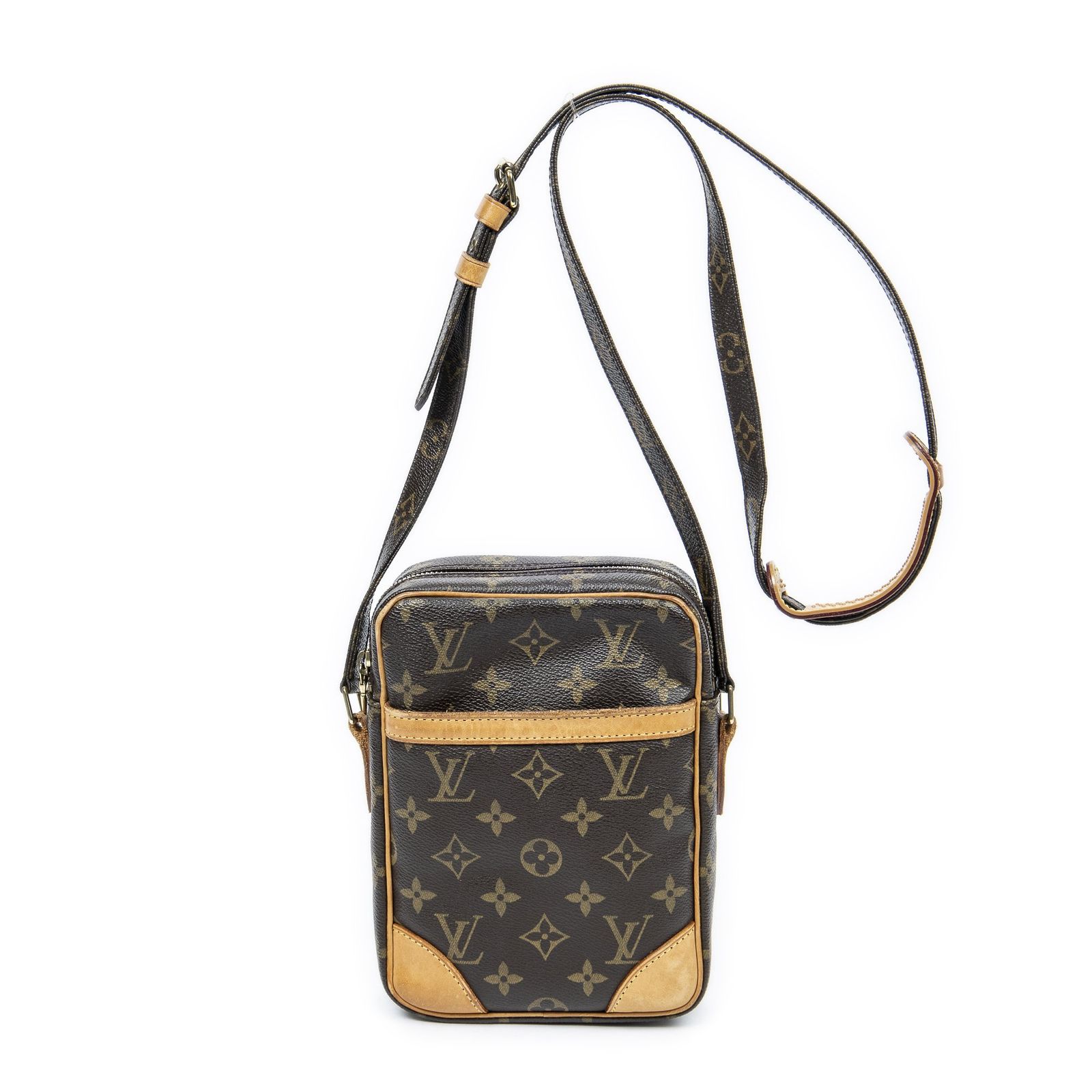 [中古] LOUIS VUITTON ルイヴィトンダヌーブ茶色モノグラムキャンバスAB