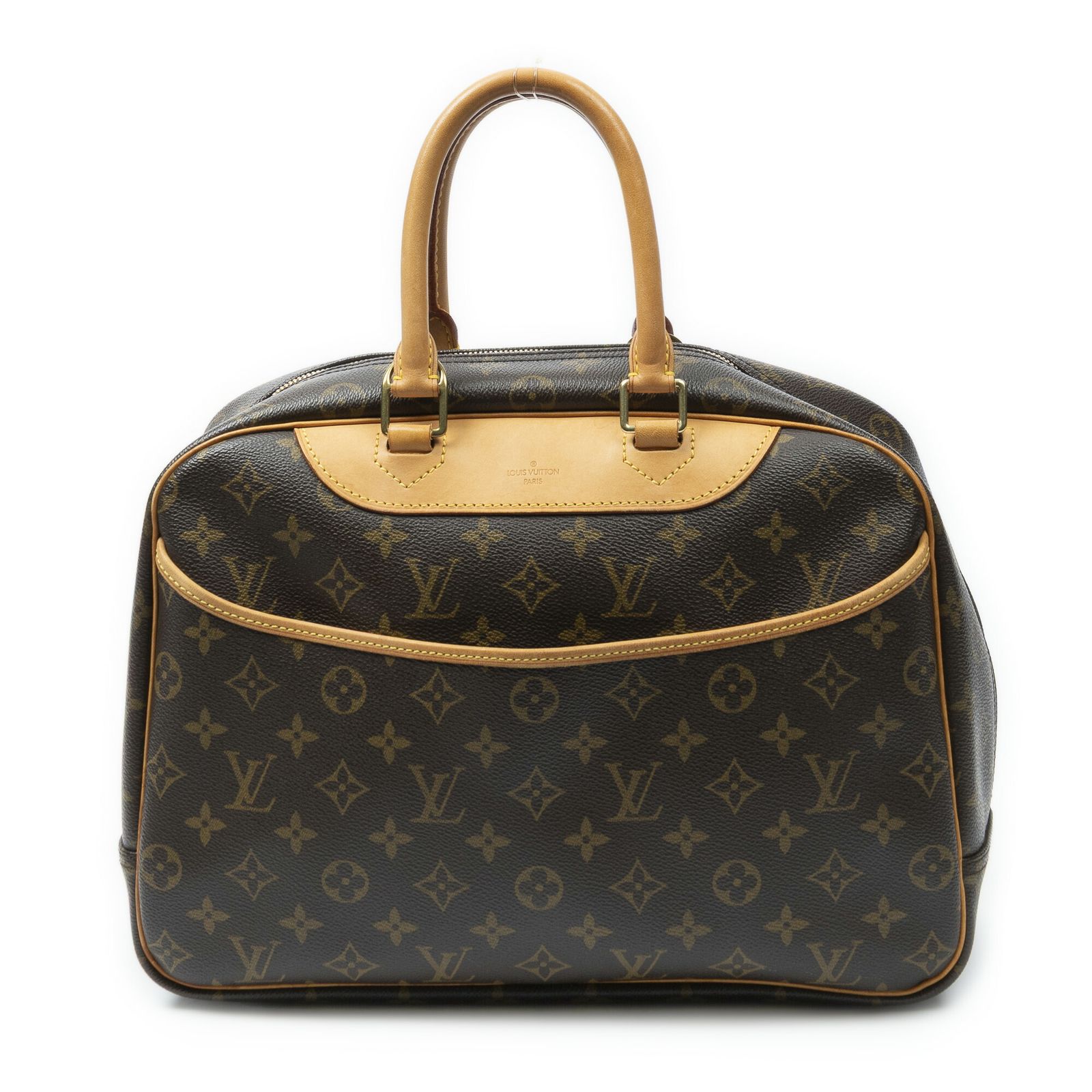 [中古] LOUIS VUITTON ルイヴィトンドーヴィル茶色モノグラムキャンバスA