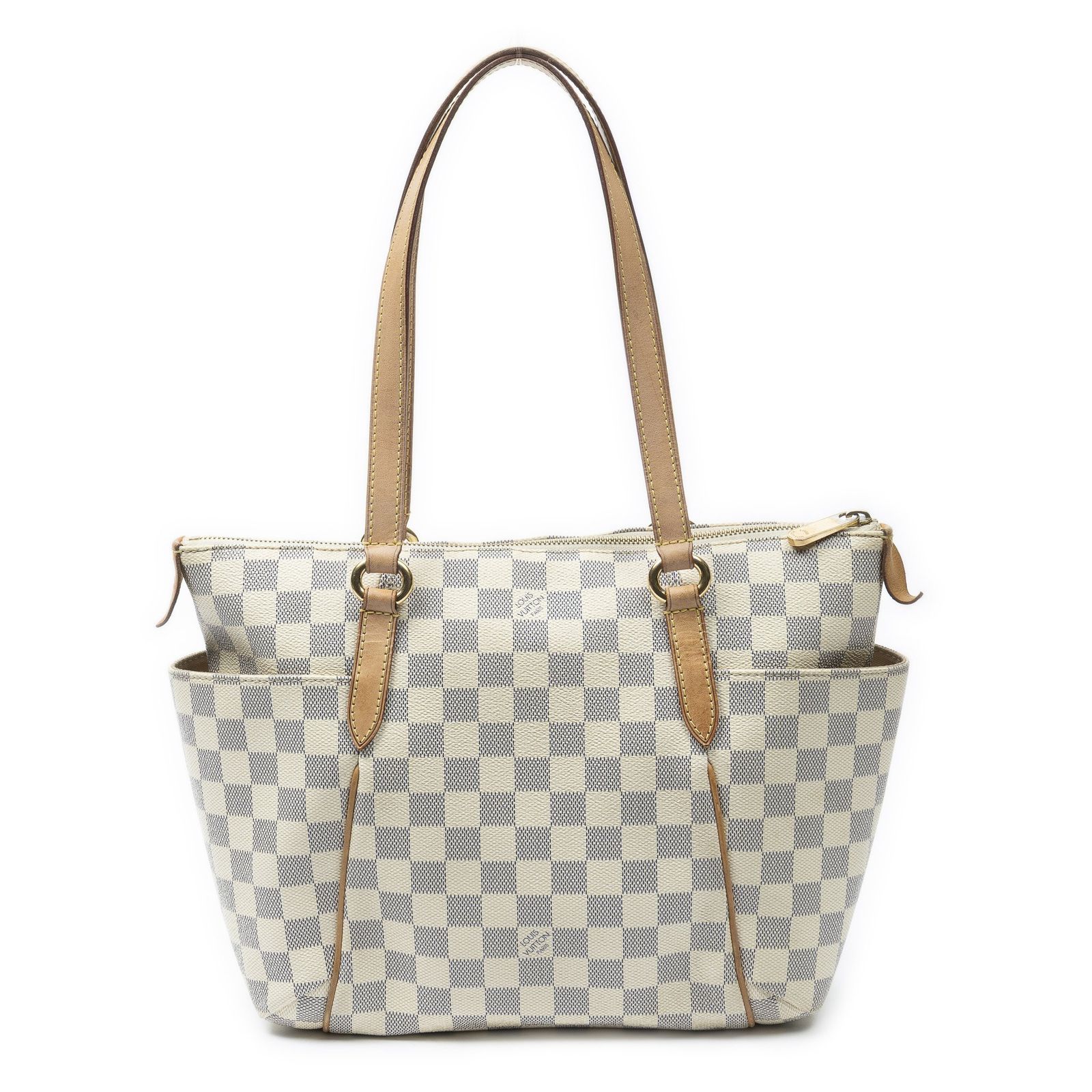 [中古] LOUIS VUITTON ルイヴィトントタリーアイボリーダミエ アズールAB