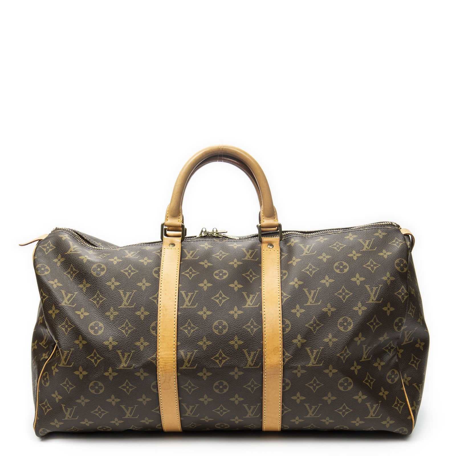 [中古] LOUIS VUITTON ルイヴィトンキーポル茶色モノグラムキャンバスA