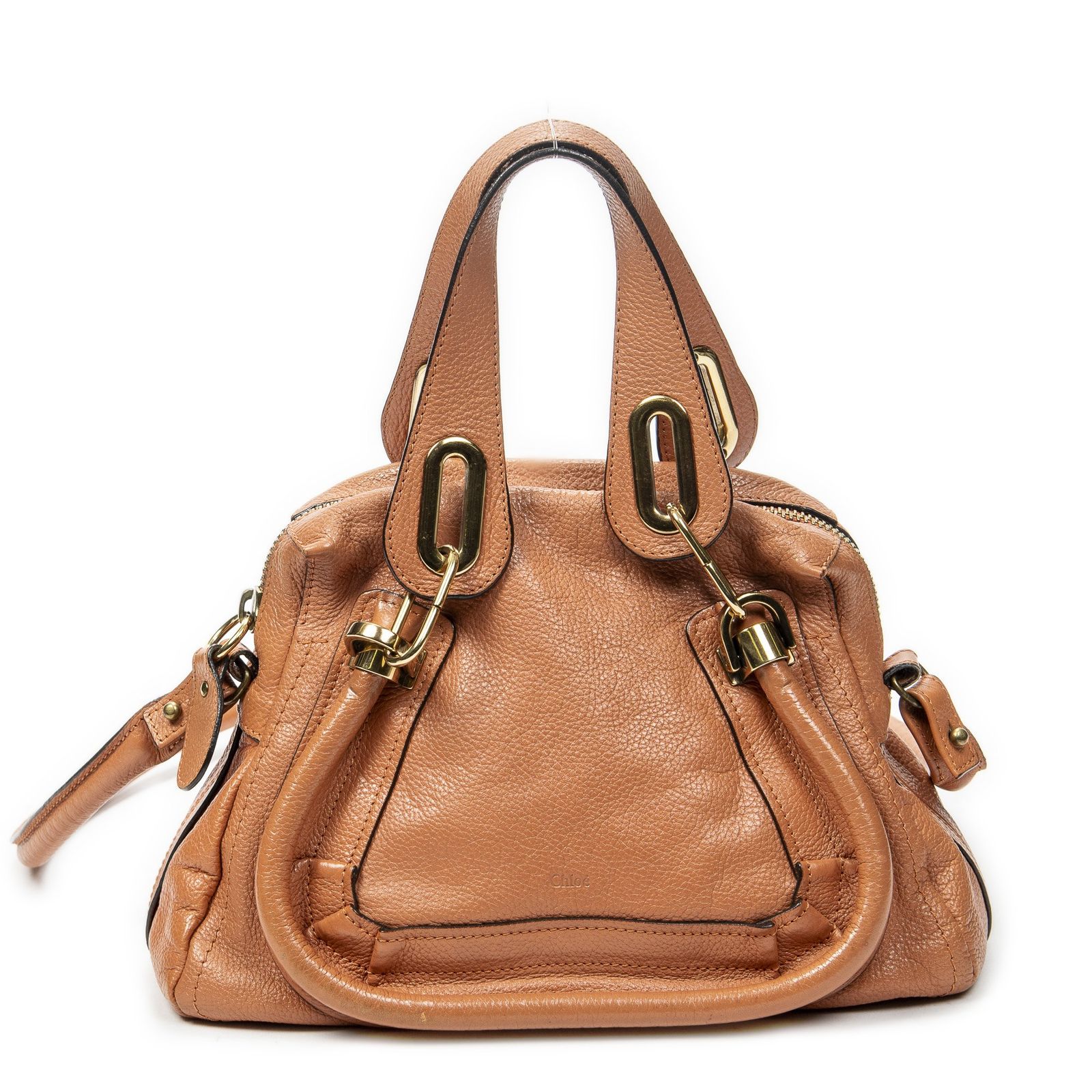 [中古] CHLOE クロエスモールパラチオレンジグレインカーフスキンレザーAB