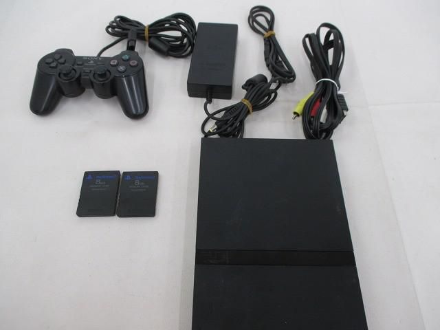 中古品 ゲーム プレイステーション2 PS2 本体 SCPH-70000 ブラック 動作品 本体のみ メモリーカード 周辺機器付き 7,800円