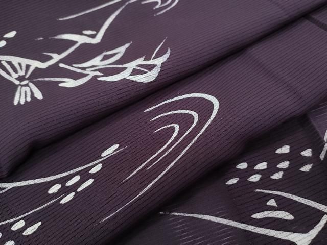 平和屋着物＊夏物　小紋　絽　風景文　正絹　逸品　CABH3844th